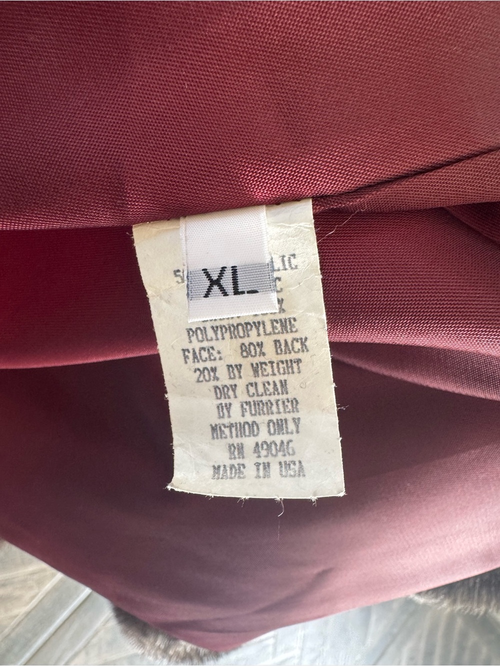 Vintage USA Made Brown Faux Fur Coat XL Long Modacrylic Mobwife - Picture 12 of 13